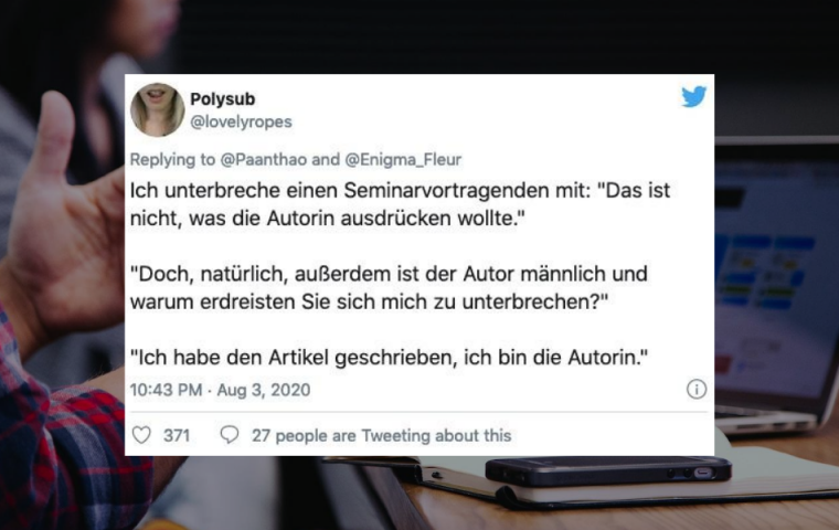 Auf Twitter erzählen Userinnen von ihren absurdesten Mansplaining-Erfahrungen