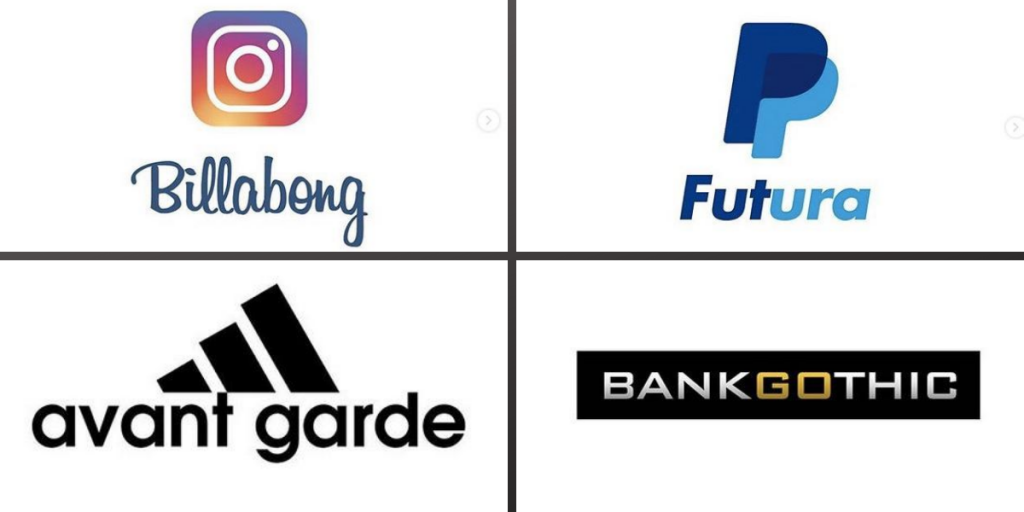 Ein Grafikdesigner analysiert, welcher Font für welches Logo verwendet wurde