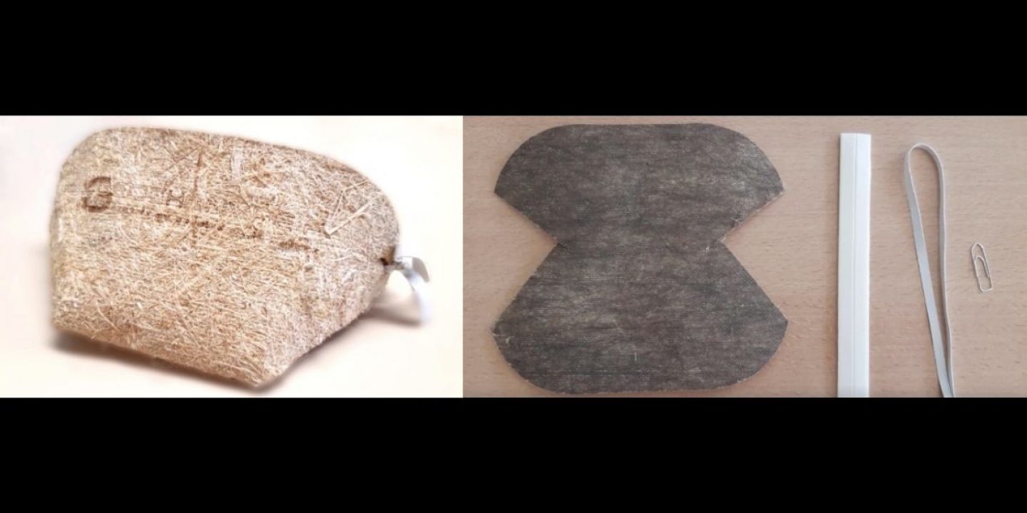 Diese Schutzmasken aus Hanffasern sind biologisch abbaubar