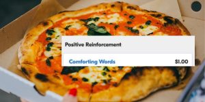 Pizzadienst tröstende Worte