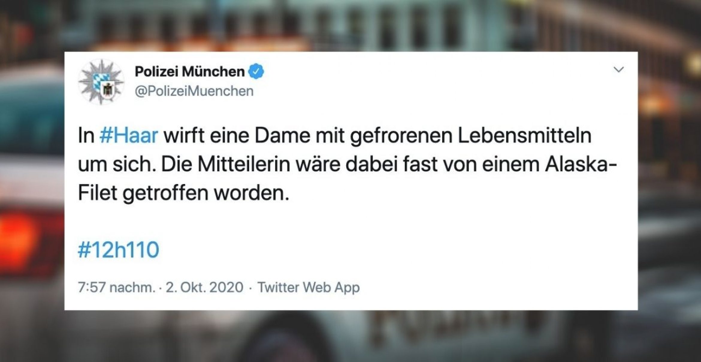 Statt #Wiesnwache: Die besten Tweets der Münchner Polizei zu #12h110
