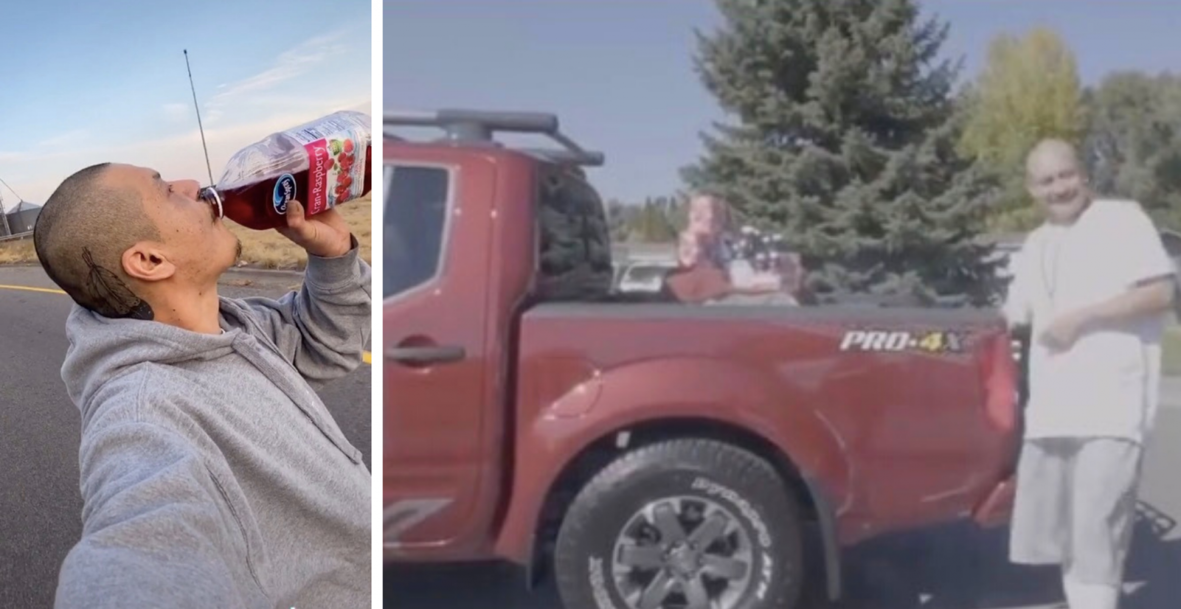 Typ skatet singend eine Straße entlang und trinkt Saft – für sein virales TikTok-Video wird er jetzt reich beschenkt