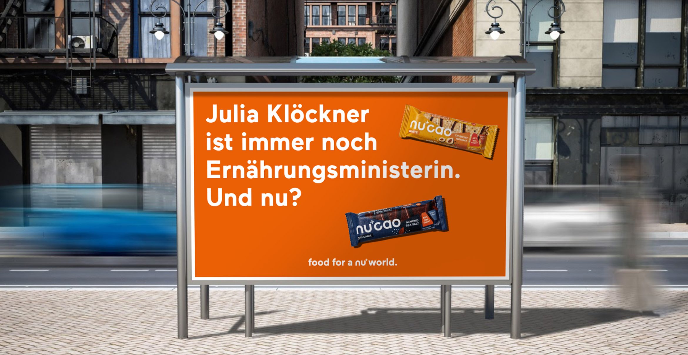 Zu viel Zucker: The Nu Company provoziert mit neuer Schokoriegel-Werbung die Ernährungsministerin