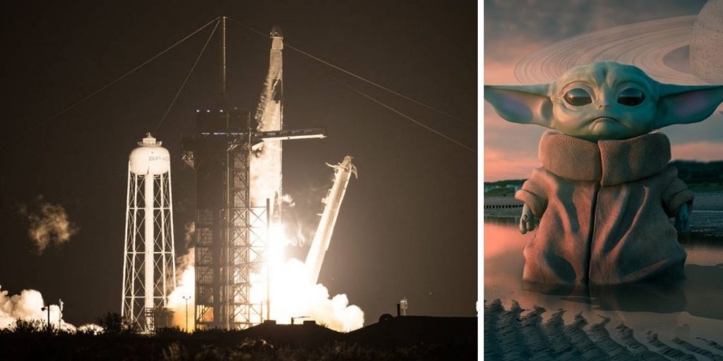 Astronaut*innen fliegen mit SpaceX-Raumschiff zur ISS – warum haben sie Baby-Yoda-Figur dabei?