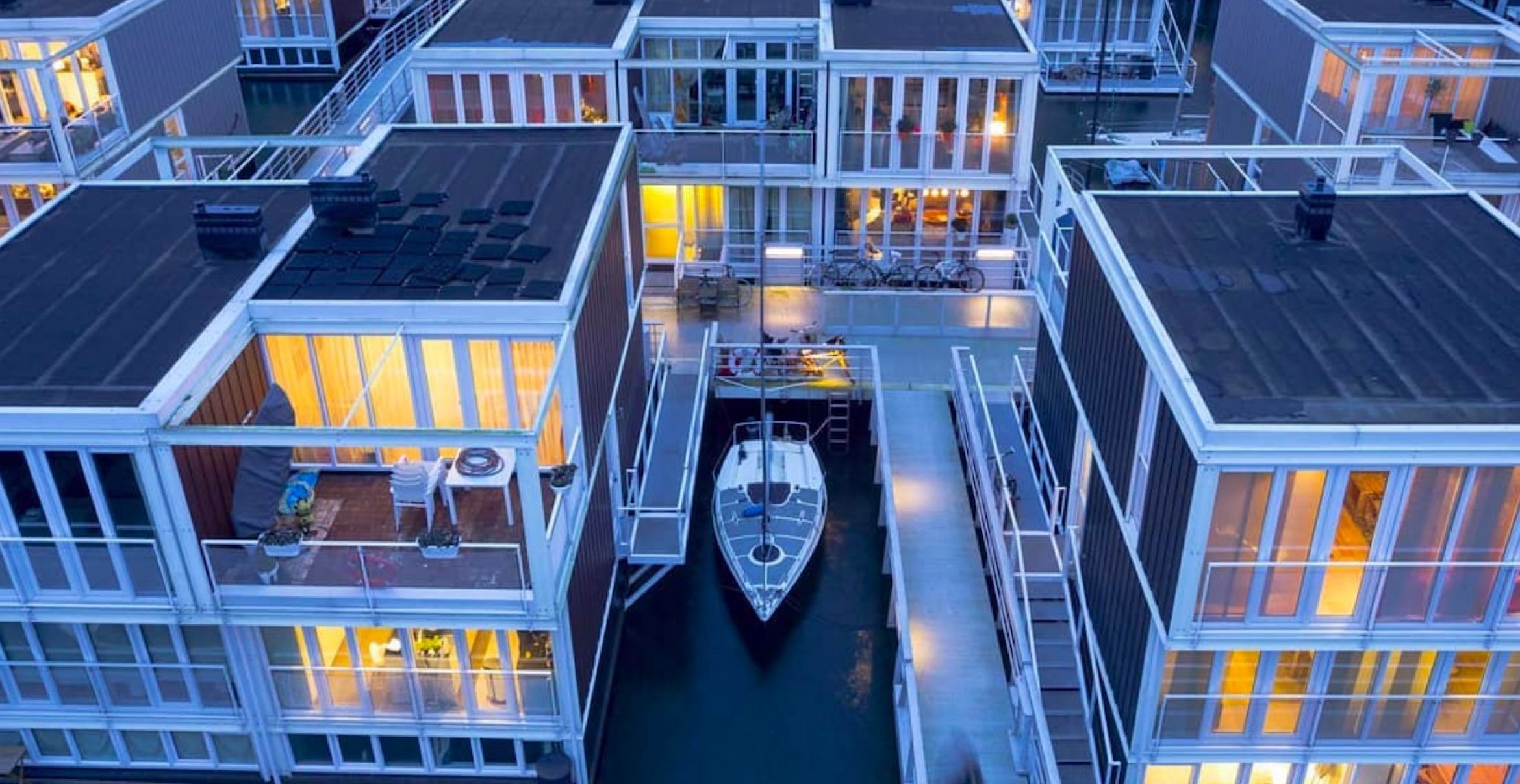 Schwimmende Häuser: So schützt sich Amsterdam vor Hochwasser