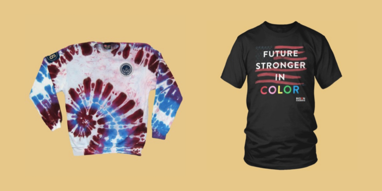 Joe Biden und Kamala Harris setzen bei ihrem Merch auf Designer*innen-Koops