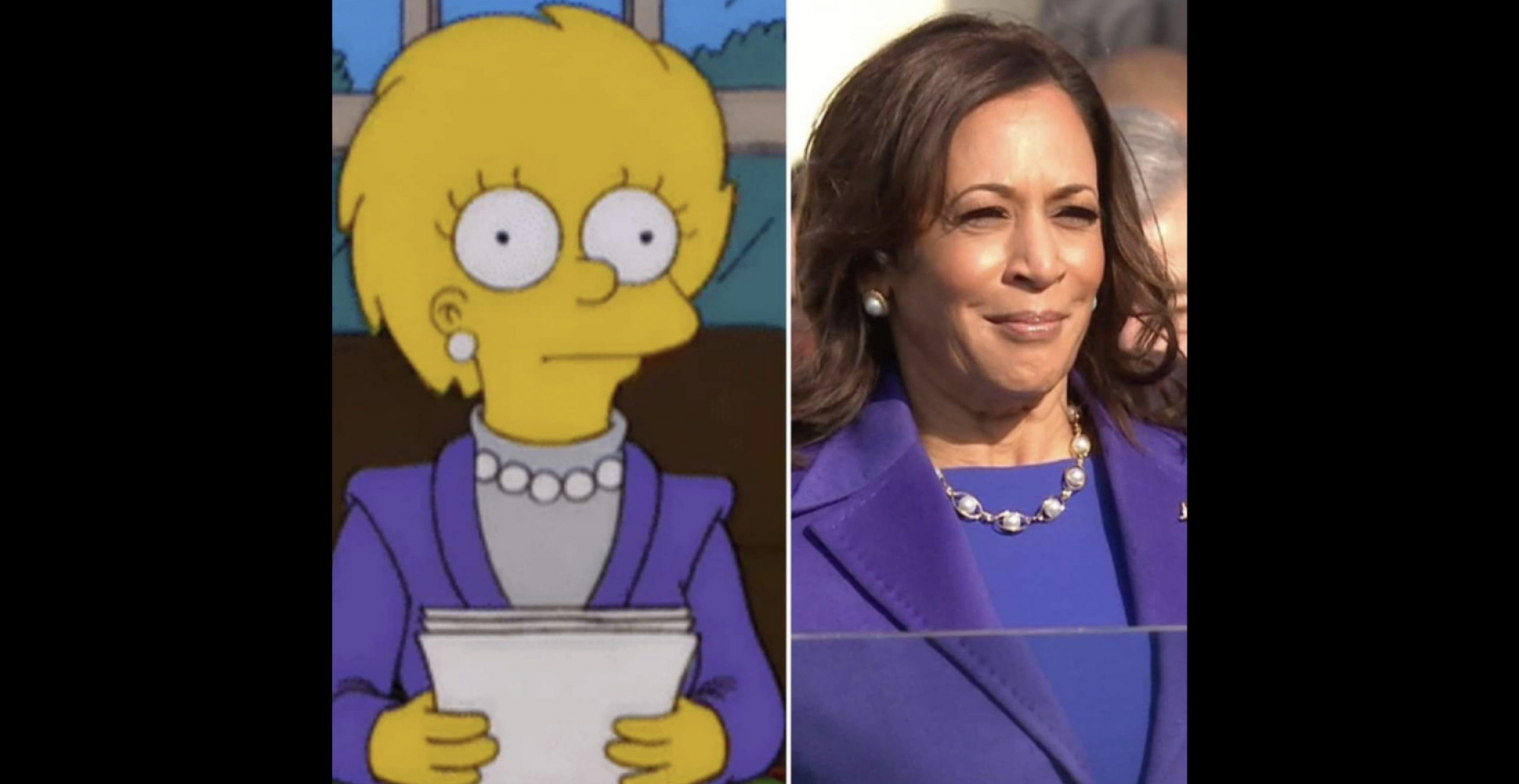 Die „Simpsons“ sagten voraus, was Kamala Harris zur Vereidigung trägt