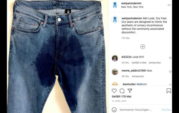 Wet Pants Denim: Unternehmen verkauft Jeans mit außergewöhnlicher Waschung