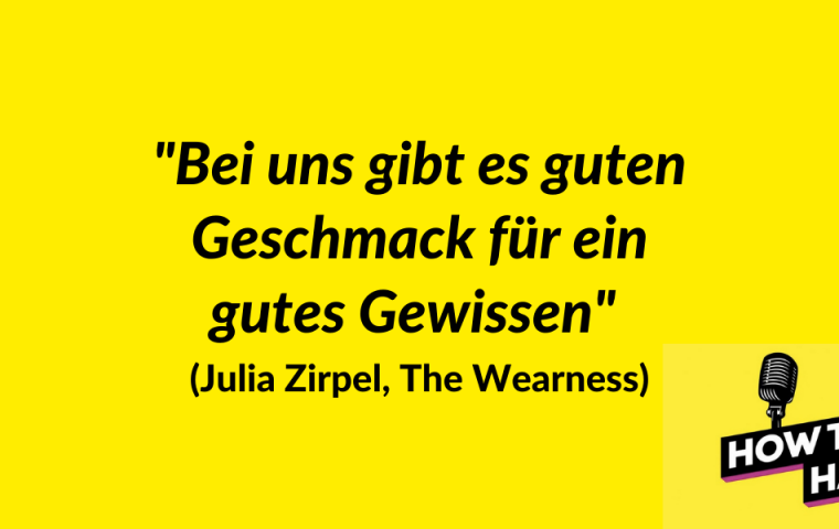 Julia Zirpel möchte Mode nachhaltiger machen – und spricht übers Gründen mit Purpose
