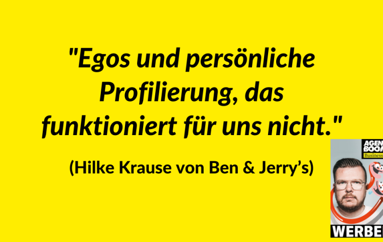 „Egos und persönliche Profilierung, das funktioniert für uns nicht.“