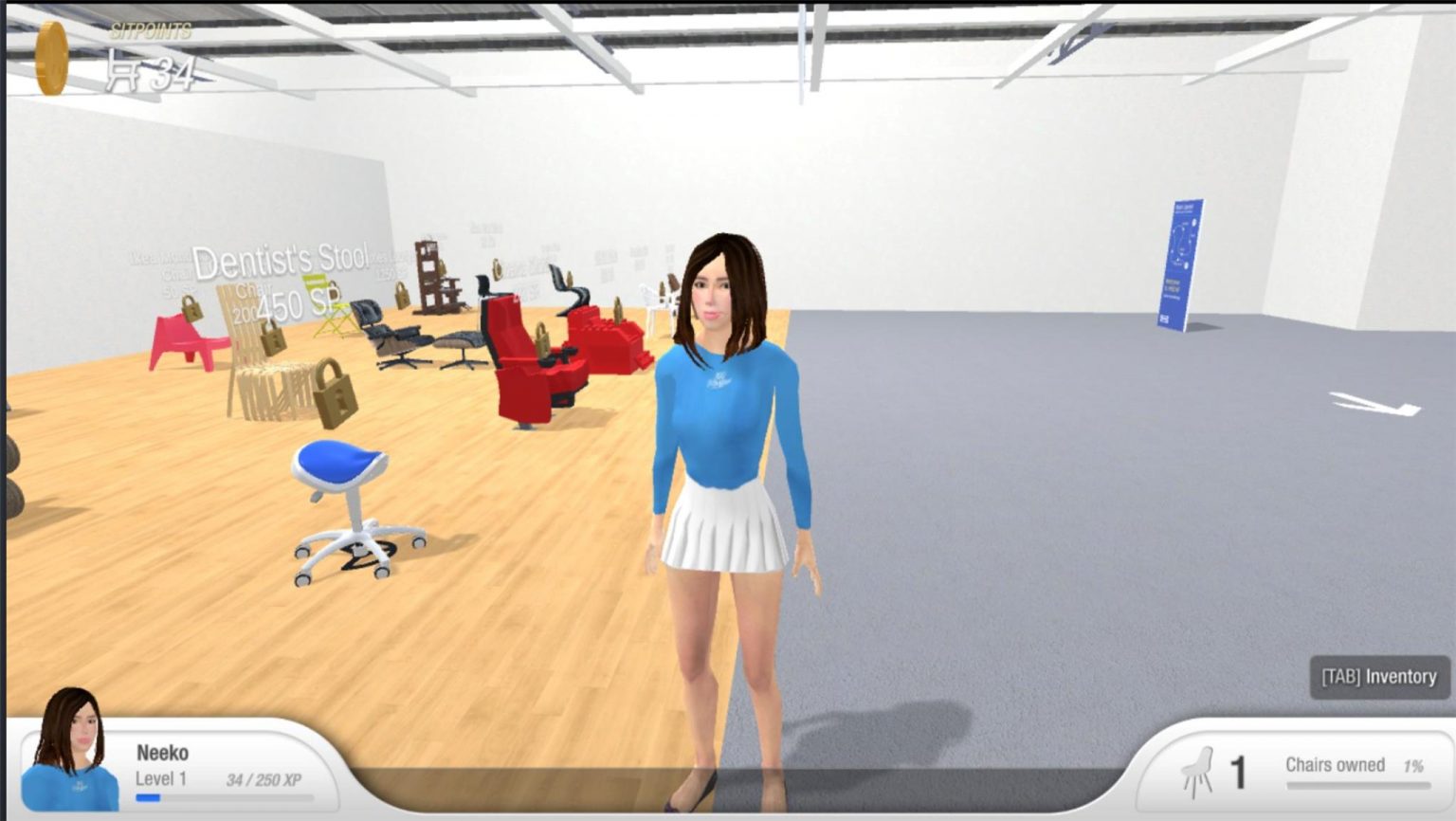 „Chair Simulator“ Ein Game, das simuliert, was wir den ganzen Tag