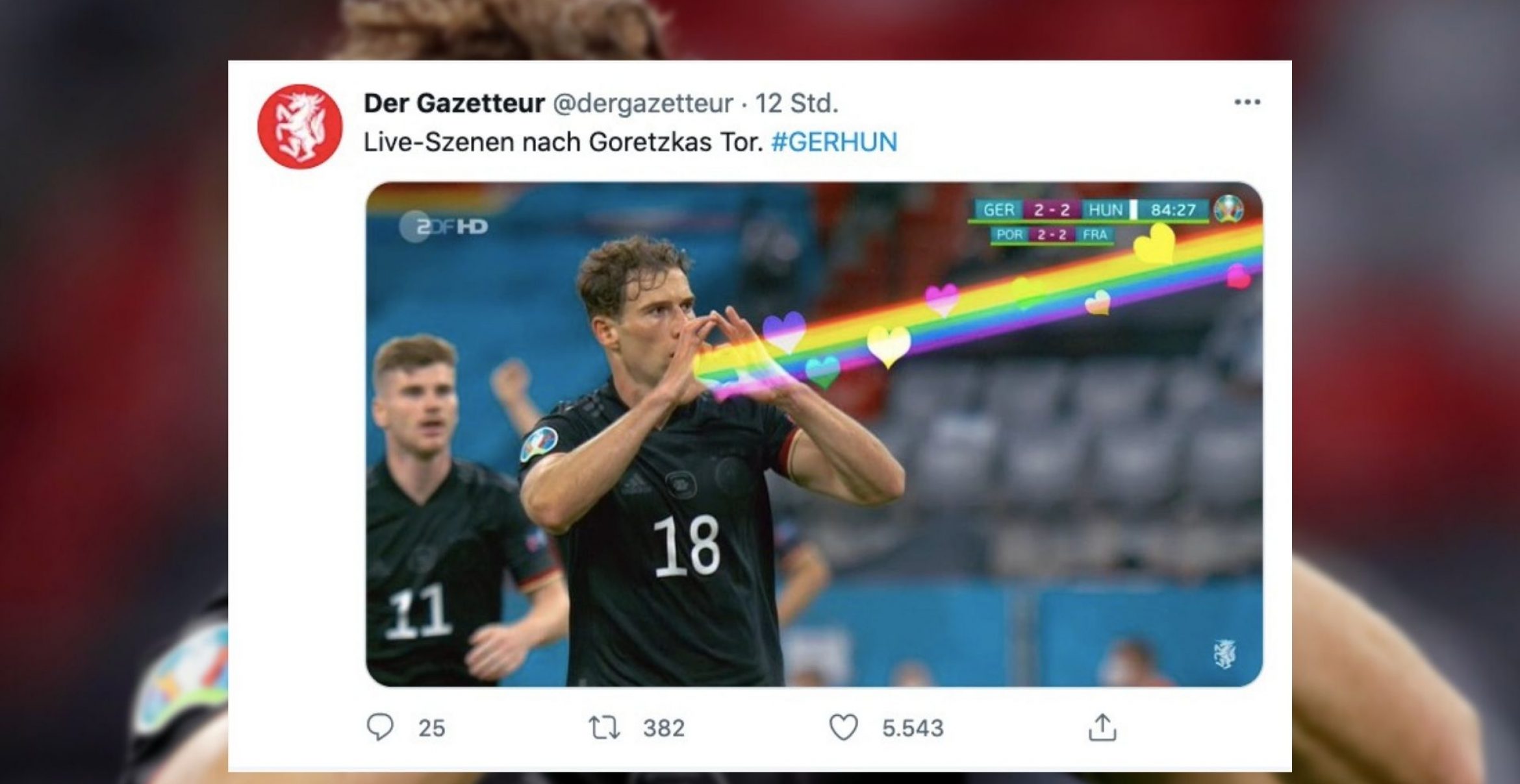 Goretzka verteilt Liebe an ungarische Hooligans und das Netz feiert ihn