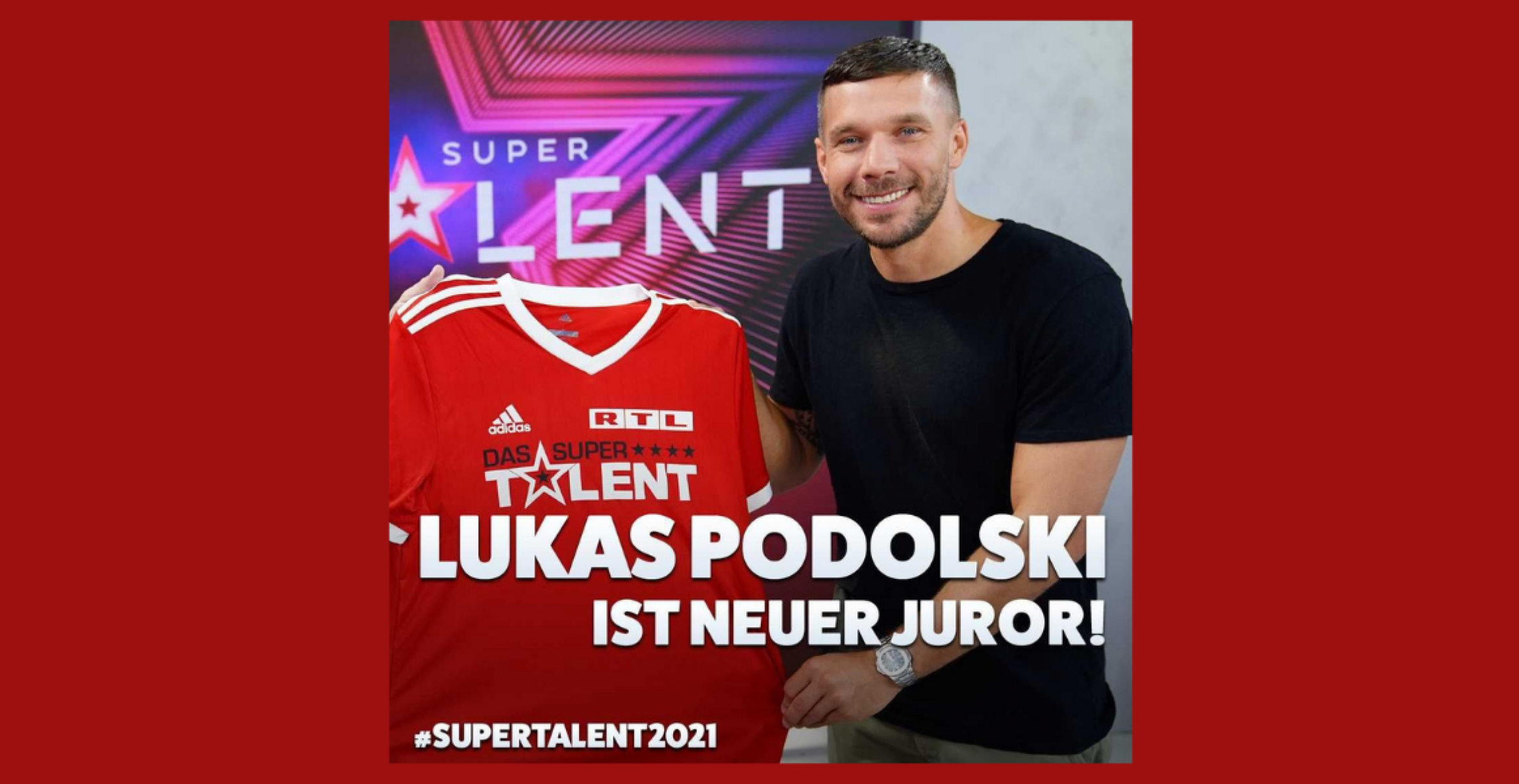Lukas Podolski wird Supertalent-Juror