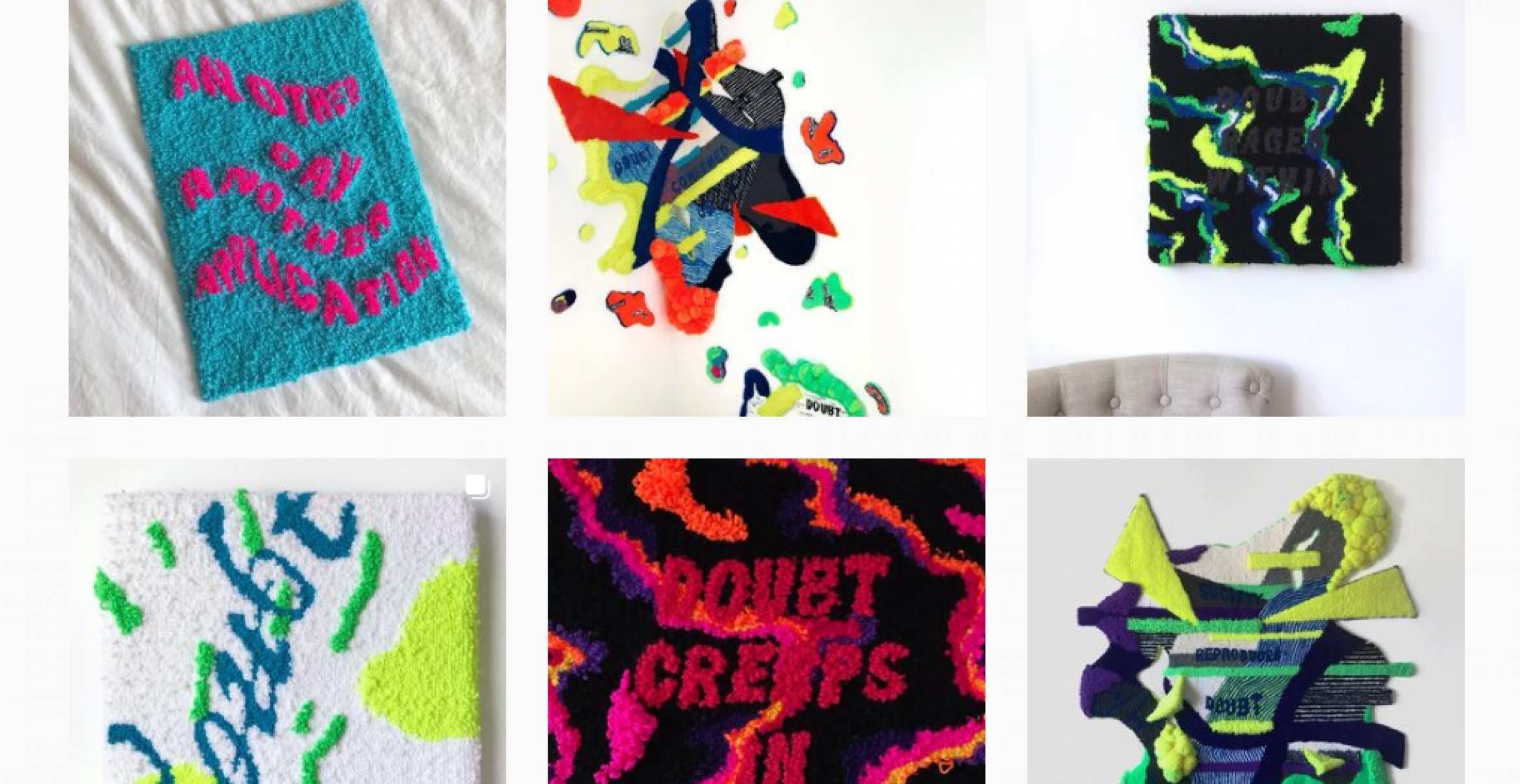 Insta-Page verarbeitet Mental Health-Themen zu gewebten Kunstwerken
