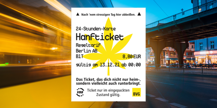 Die BVG und die Wellbeing-Marke VAAY bringen essbares Hanfticket raus