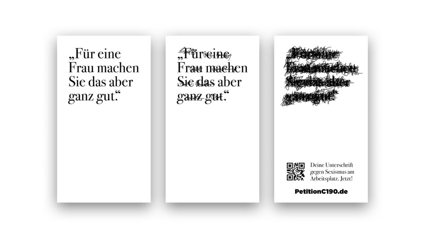 thjnk und Ströers Kampagne gegen sexuelle Belästigung am Arbeitsplatz