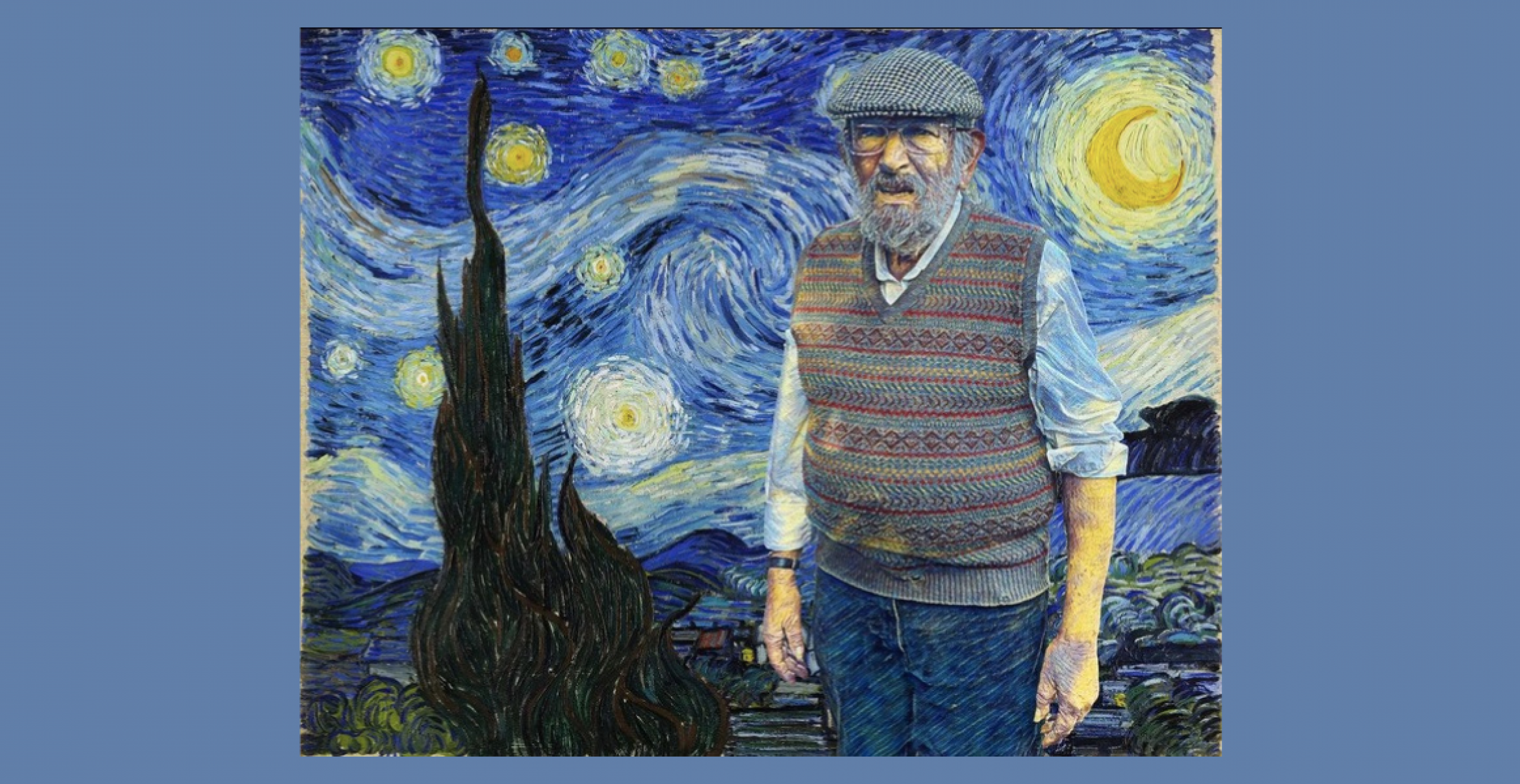 Dieser Künstler photoshoppt seinen Vater in berühmte Gemälde