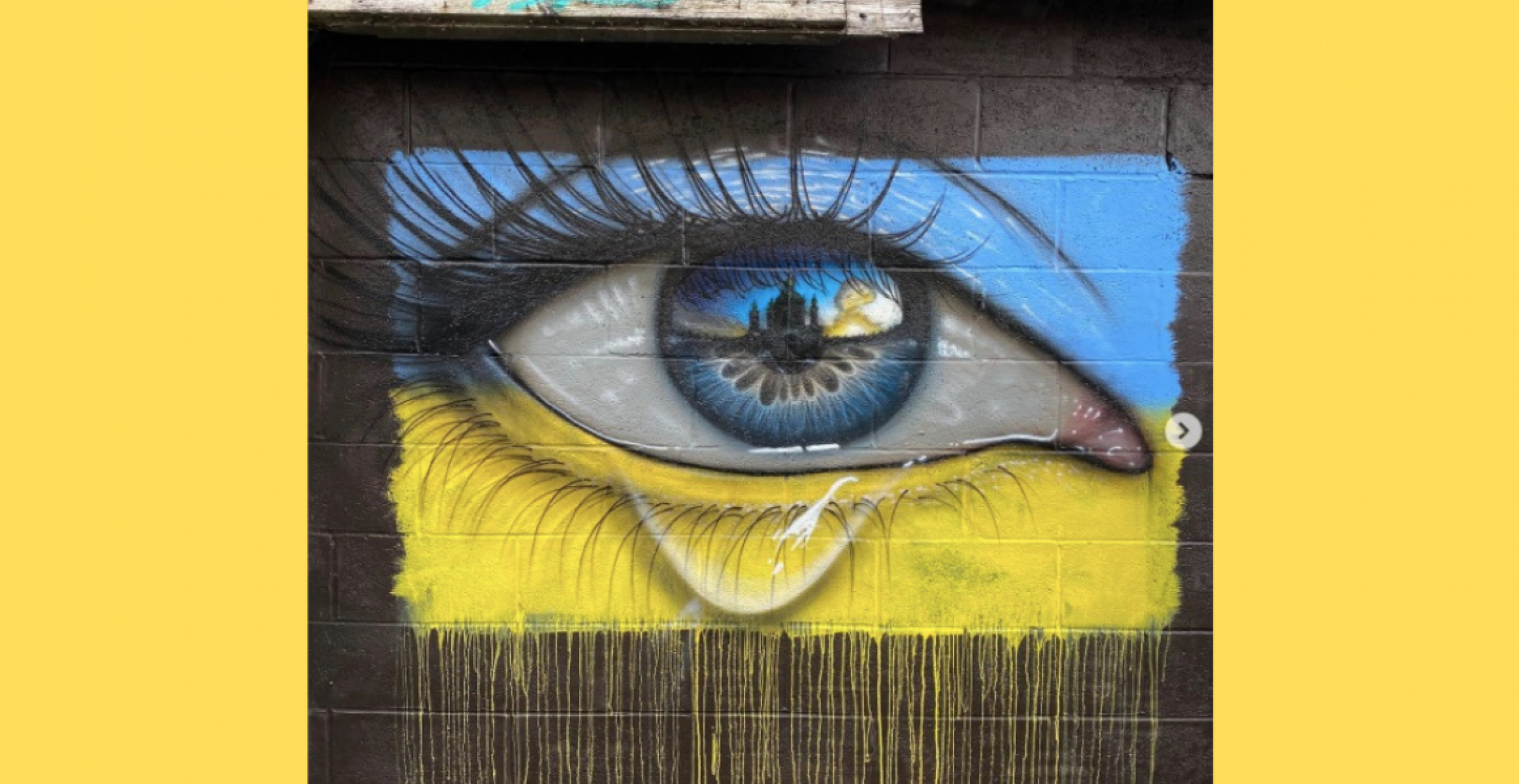 Zehn symbolische Wandmalereien, die Solidarität mit der Ukraine ausdrücken