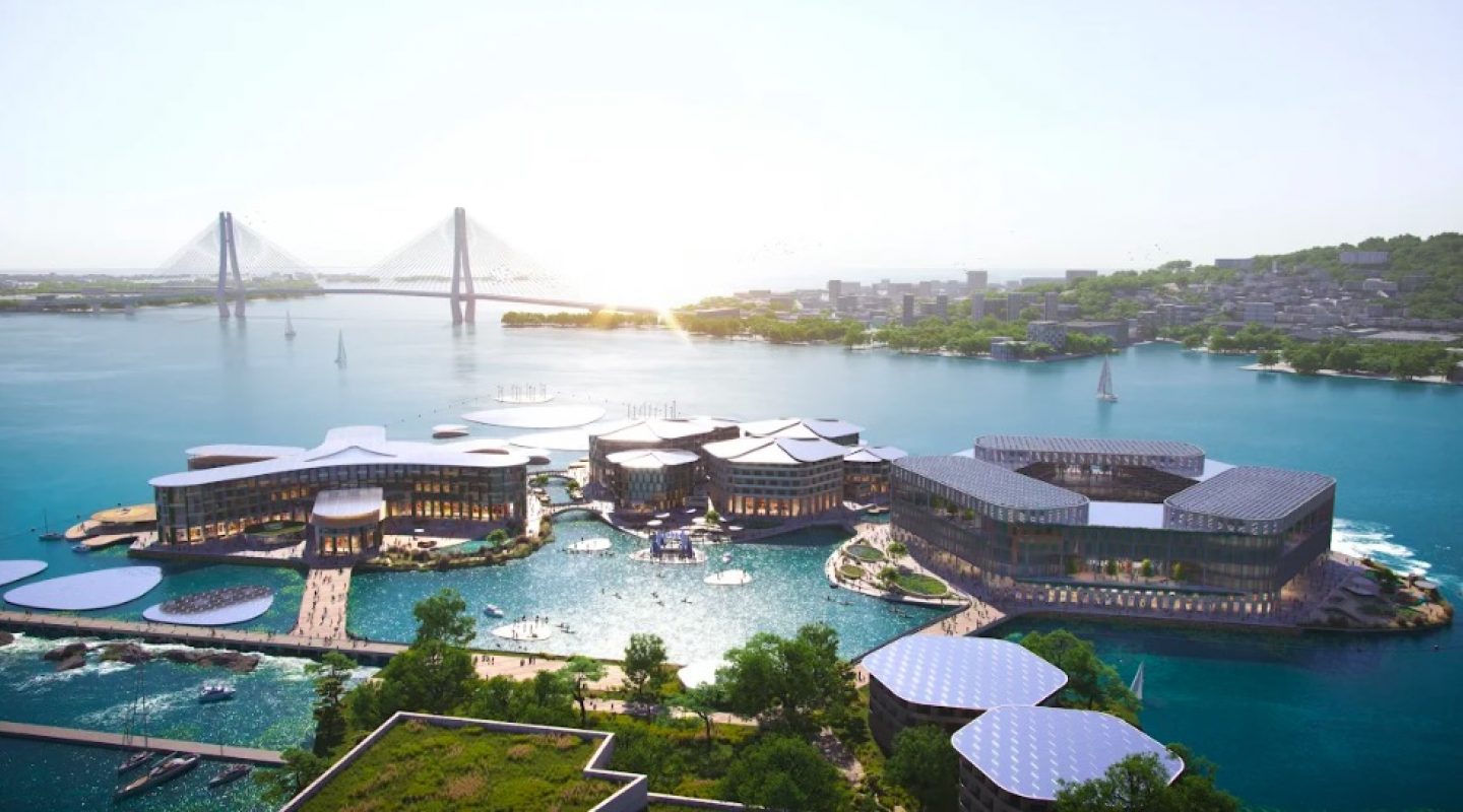 In Südkorea entsteht ein Prototyp für die erste nachhaltige Stadt auf Wasser