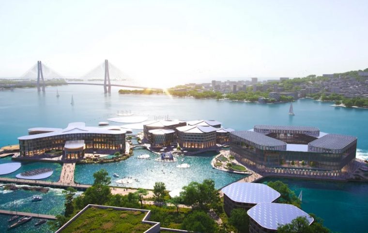 In Südkorea entsteht ein Prototyp für die erste nachhaltige Stadt auf Wasser