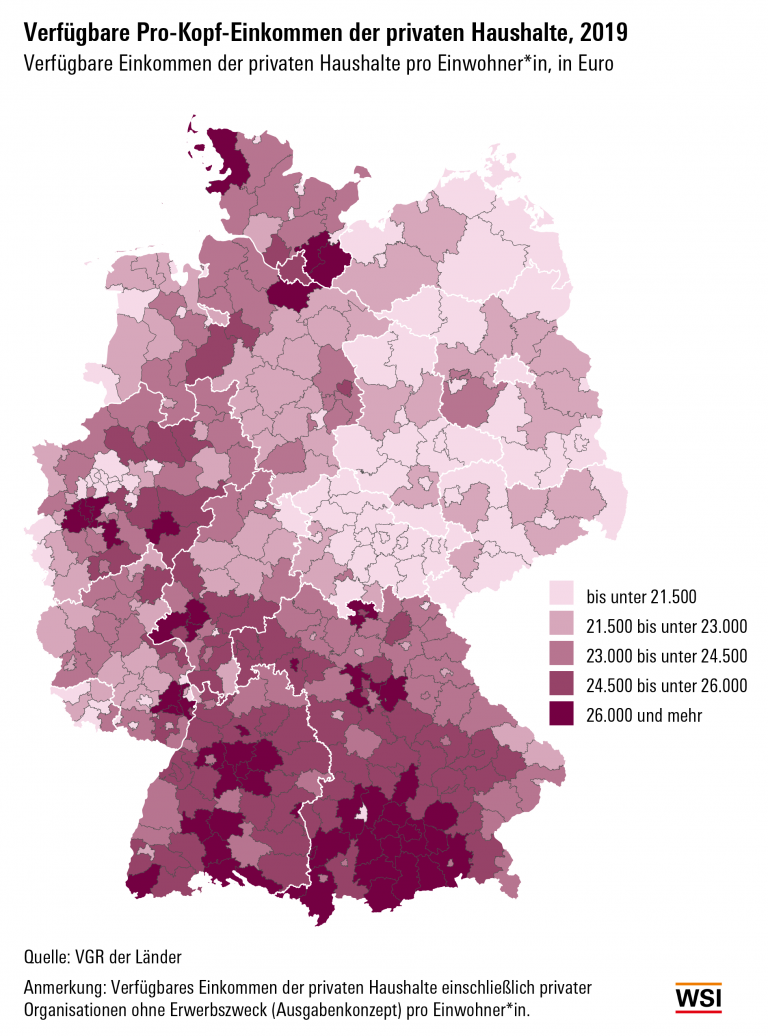 Einkommensverteilung: So unterschiedlich verdienen Deutsche pro Kopf