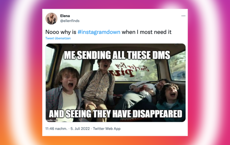 #Instagramdown: Twitter reagiert mit Memes auf Instagram-Crash