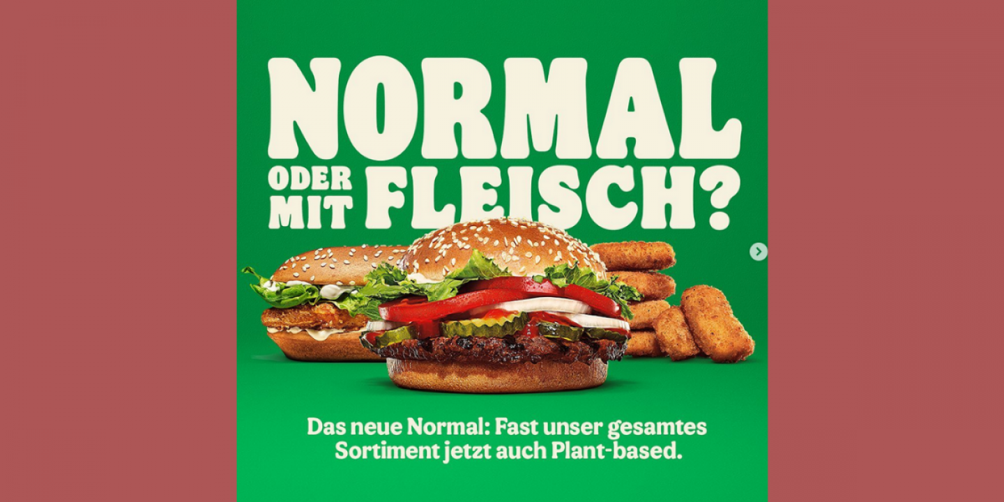 Normal oder mit Fleisch? Burger King mit neuer Kampagne
