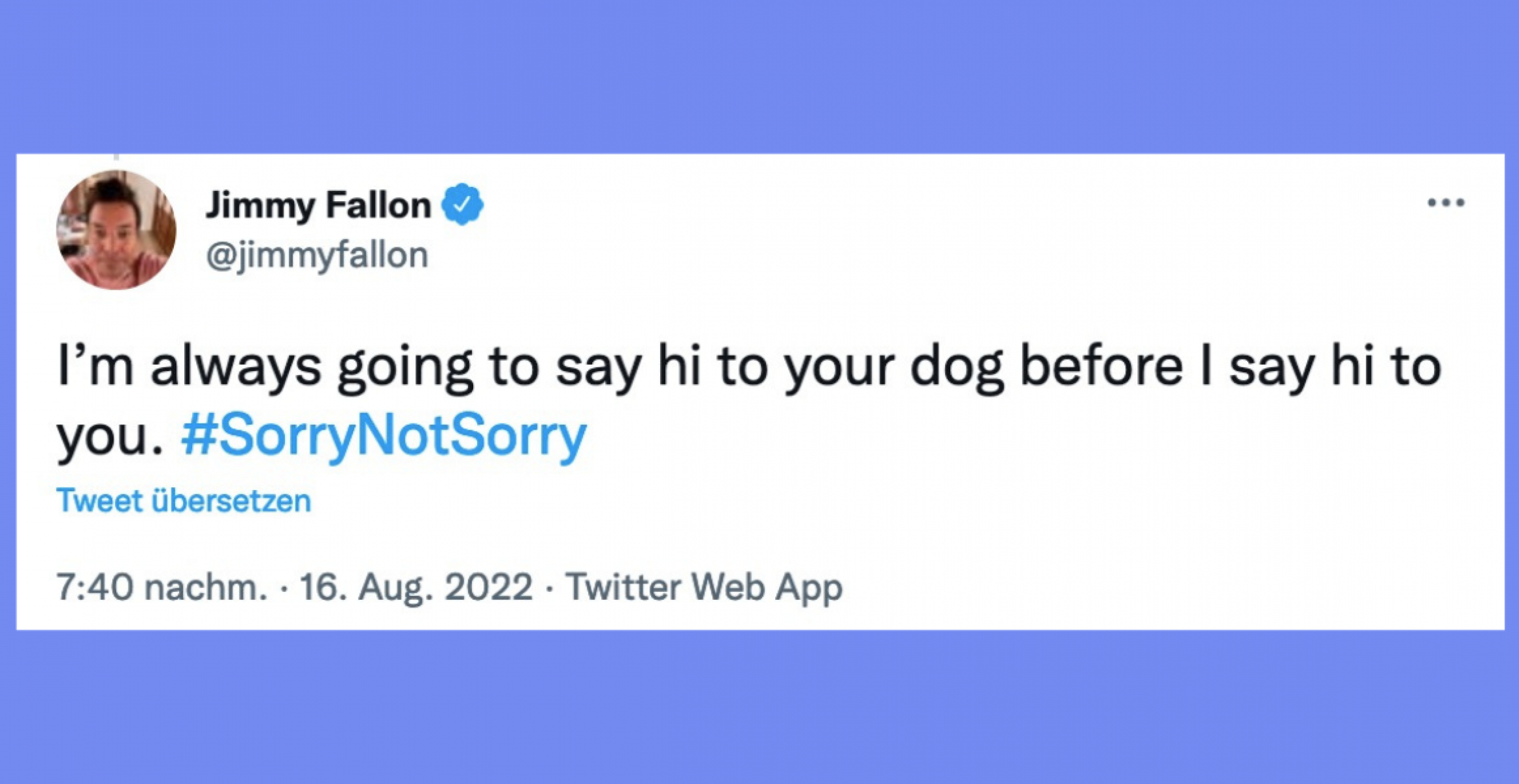 #SorryNotSorry: Jimmy Fallon fragt, wofür ihr euch nicht entschuldigt
