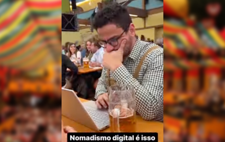 Wiesn-Nachtrag: Mann aus Brasilien macht vor, wie Work-Sauf-Balance geht