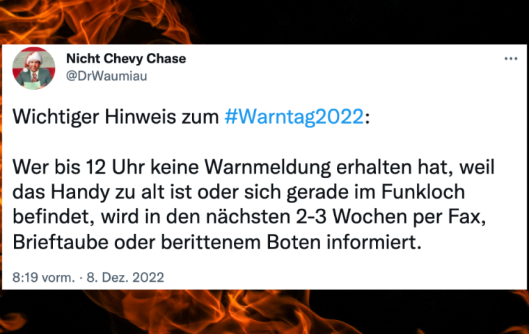 Alarm, Alarm: Diese 10 Tweets gehen mehr ab als der Warntag