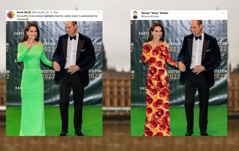 Dieses grüne Kleid von Princess Kate ist alles, worauf Photoshop-Phillip gewartet hat