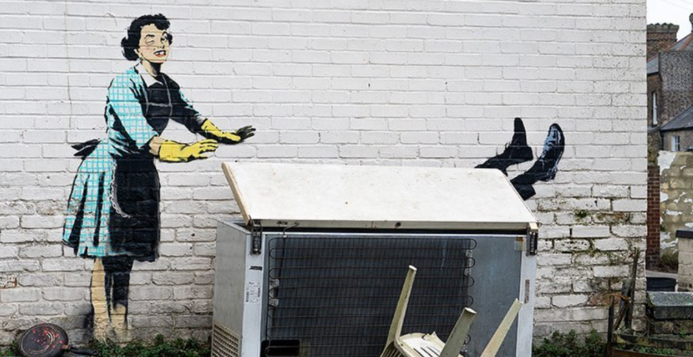 Zum Valentinstag: Banksy macht mit neuem Werk auf häusliche Gewalt aufmerksam