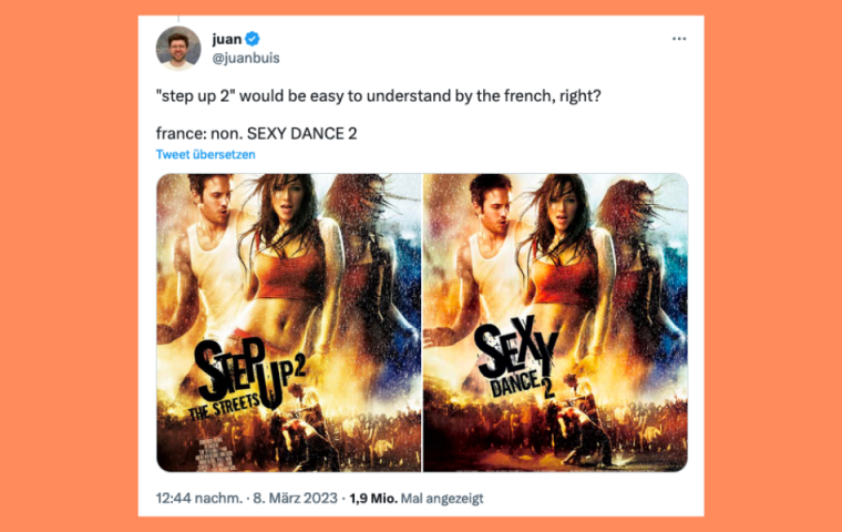 Bringing SEXY back: So heißen englischsprachige Filme in Frankreich