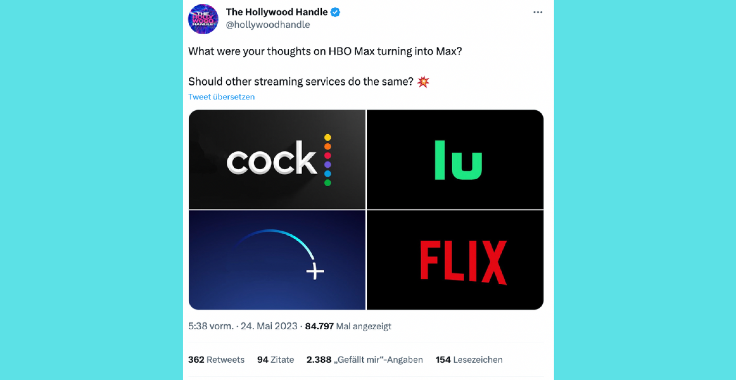 Re-Branding: Von HBO Max zu Max und Twitter feiert es gar nicht