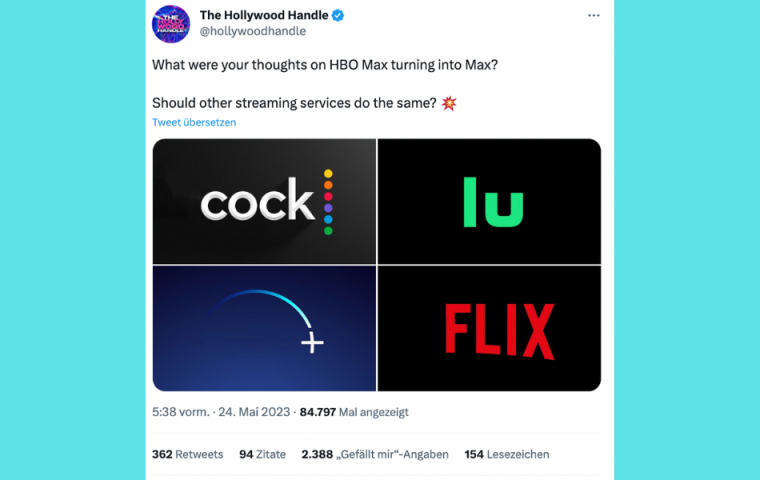 Re-Branding: Von HBO Max zu Max und Twitter feiert es gar nicht