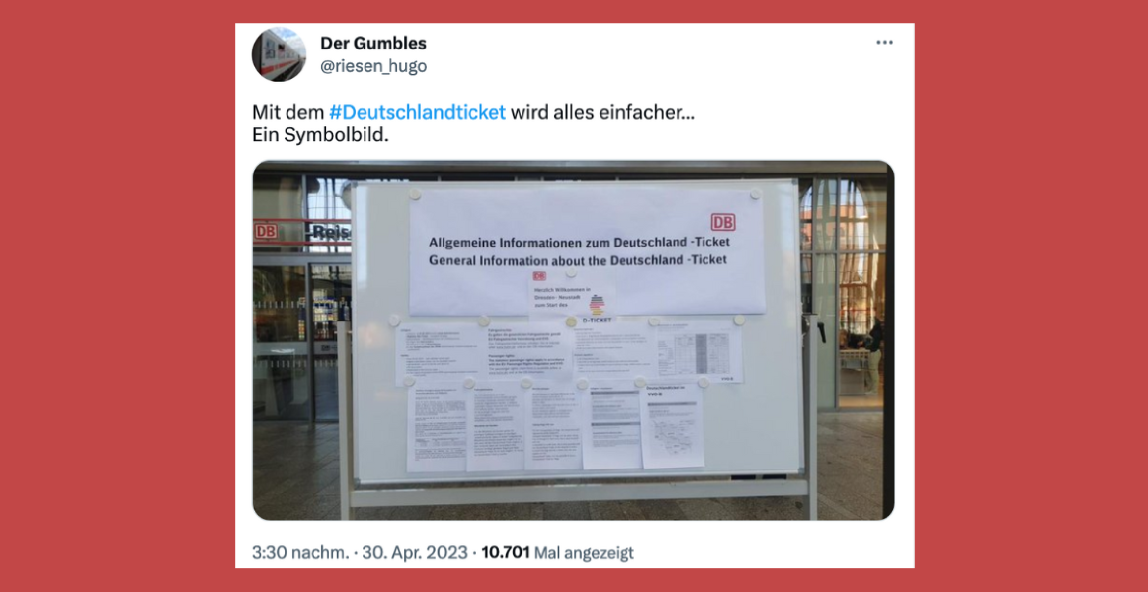 Bahn-Server down: 10 aufgeregte Tweets zum Start des Deutschlandtickets 