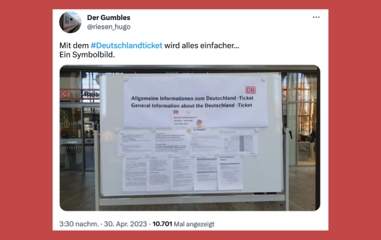 Bahn-Server down: 10 aufgeregte Tweets zum Start des Deutschlandtickets 