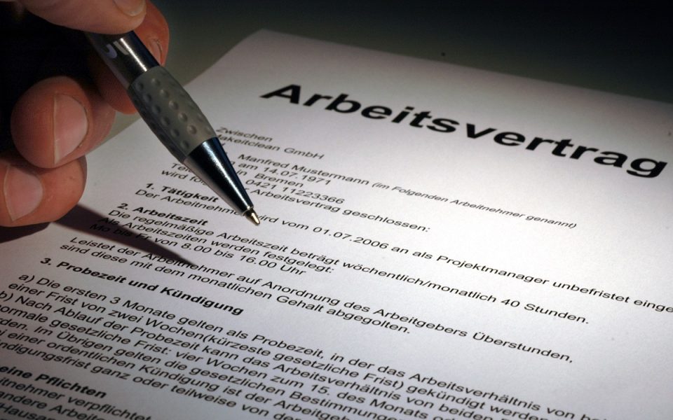 Arbeitsvertrag