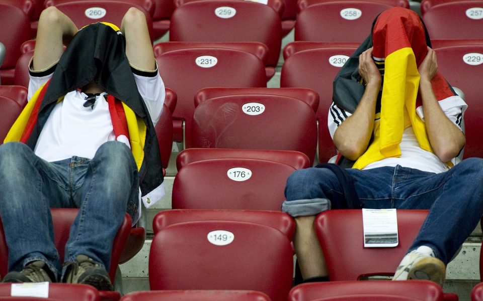 Enttäuschte Fußball-Fans