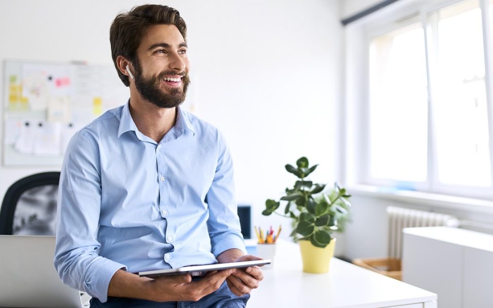 Glücklich im Büro