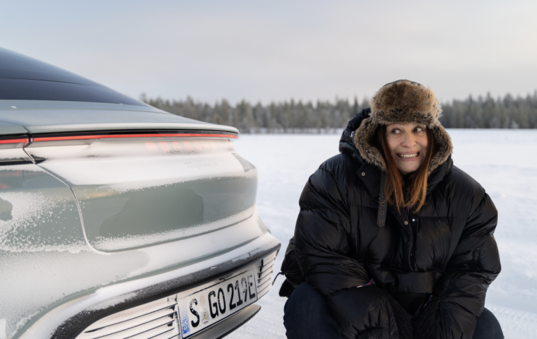 Driften am Polarkreis: Der Porsche Taycan 4 und die Ice Experience in Lappland 