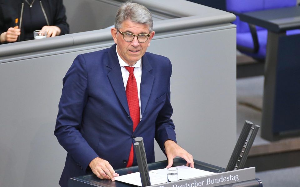 Staatsminister für Kultur, Medien, Dr. Wolfram Weimer bei seiner ersten Rede im Bundestag.