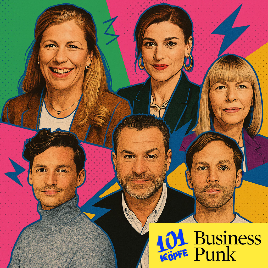 101 Köpfe von BusinessPunk (v.l.n.r.): Anne-Marie Großmann, Lis Hannemann-Strenger, Nikola Steinbock, Eliah Werner, Goetz Trillhaas, Philipp Schröder