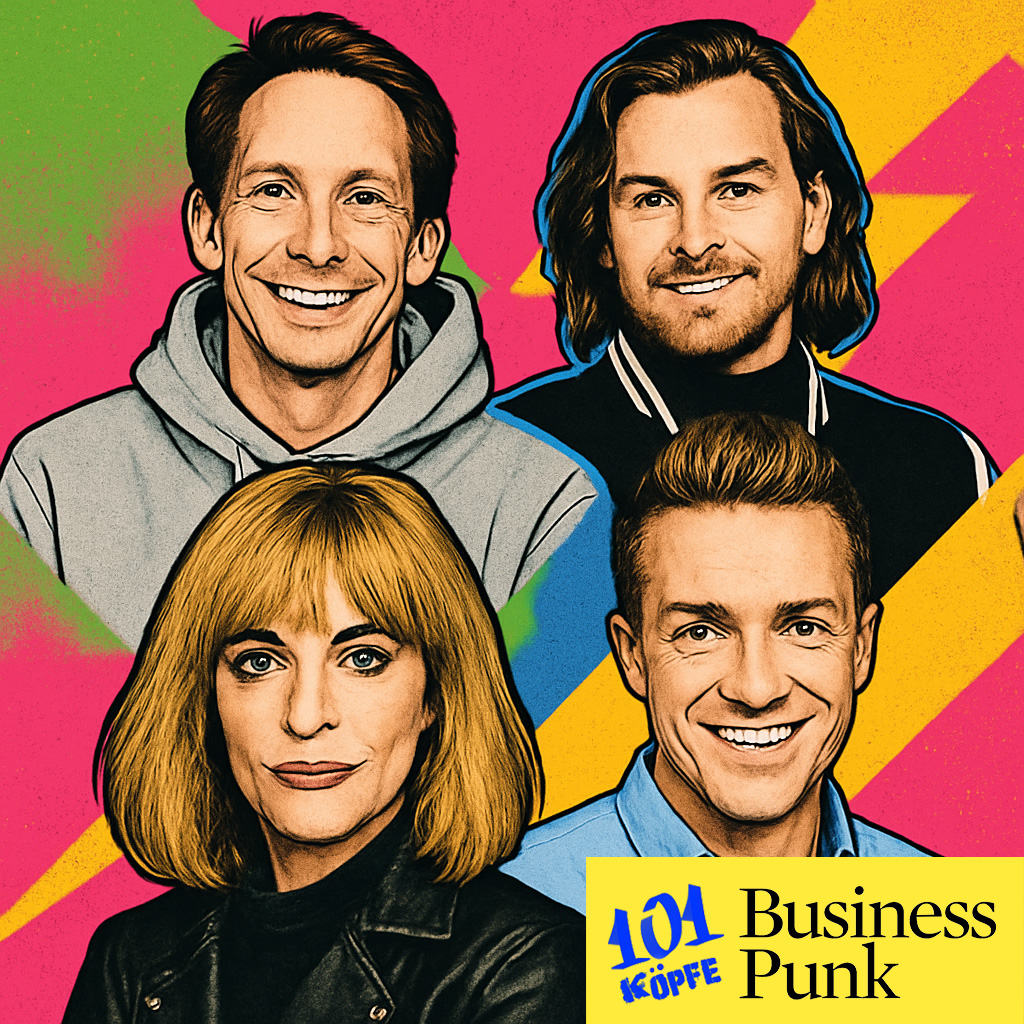 101 Köpfe von BusinessPunk (v.l.n.r.): Philip Hitschler-Becker, Eric Demuth, Rebekka Reinhard, Hendrik Sander