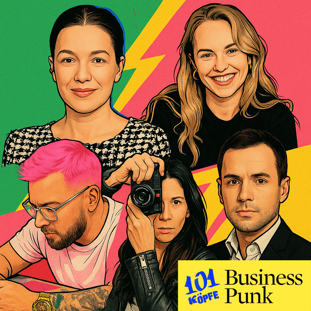 101 Köpfe von BusinessPunk (v.l.n.r.): Hannah Herzsprung, Clara Lösel, Dennis Klapschus, Franziska Stünkel, Daniel Koller