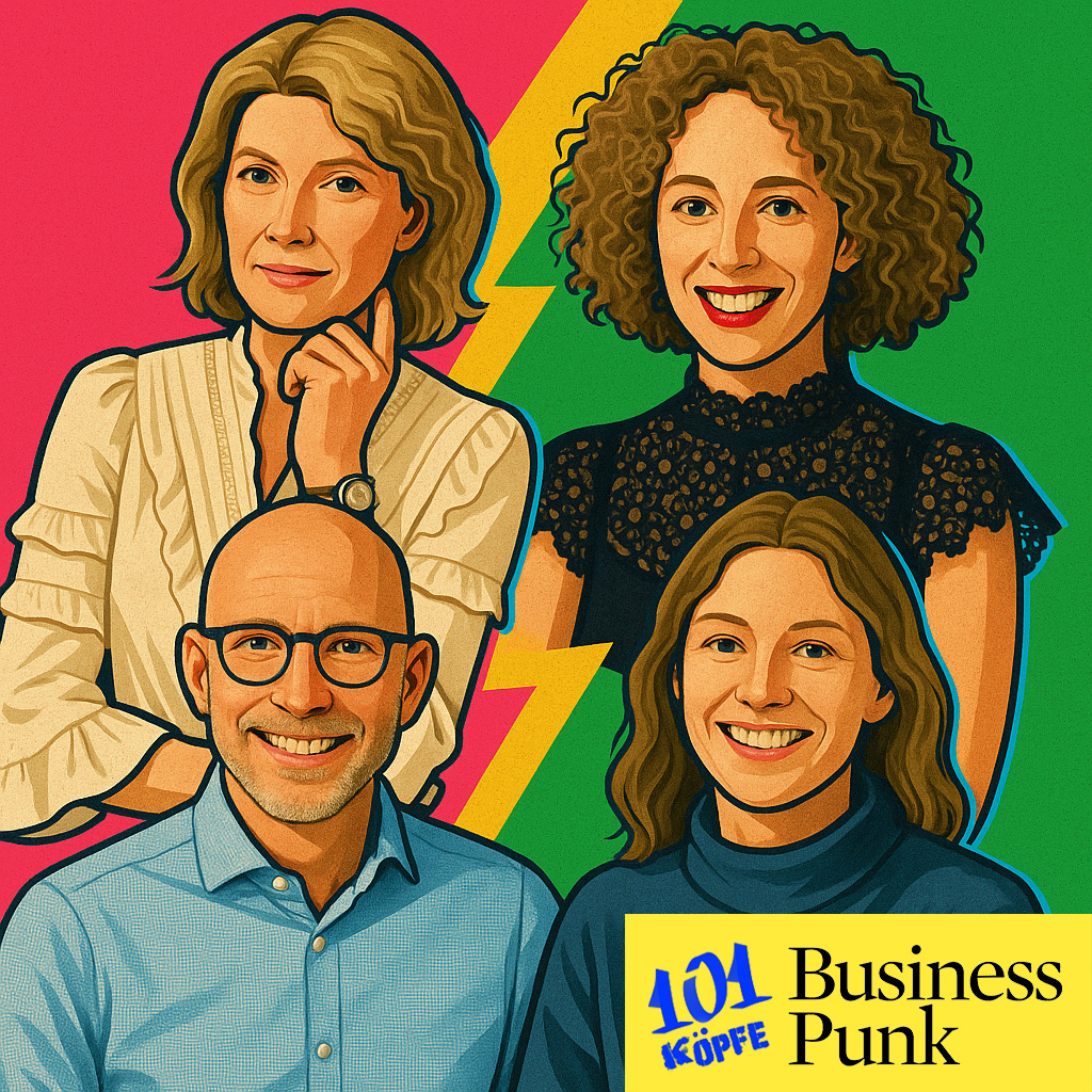 101 Köpfe von BusinessPunk (v.l.n.r.): Jeanette zu Fürstenberg, Martina Pfeifer, Alexander Piutti, Anna Alex
