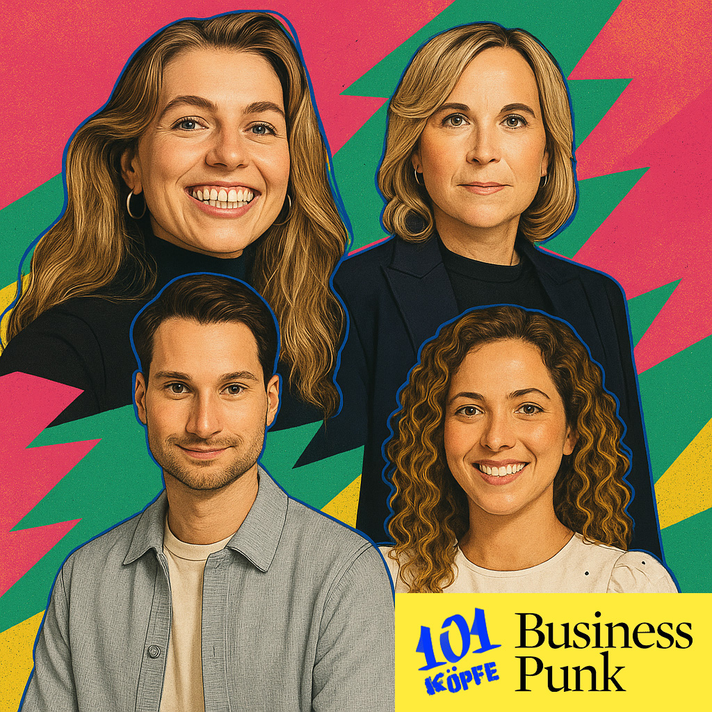 101 Köpfe von BusinessPunk (v.l.n.r.): Christina Roitzheim, Isabel Bonacker, Johannes Reck, Larissa Schmid
