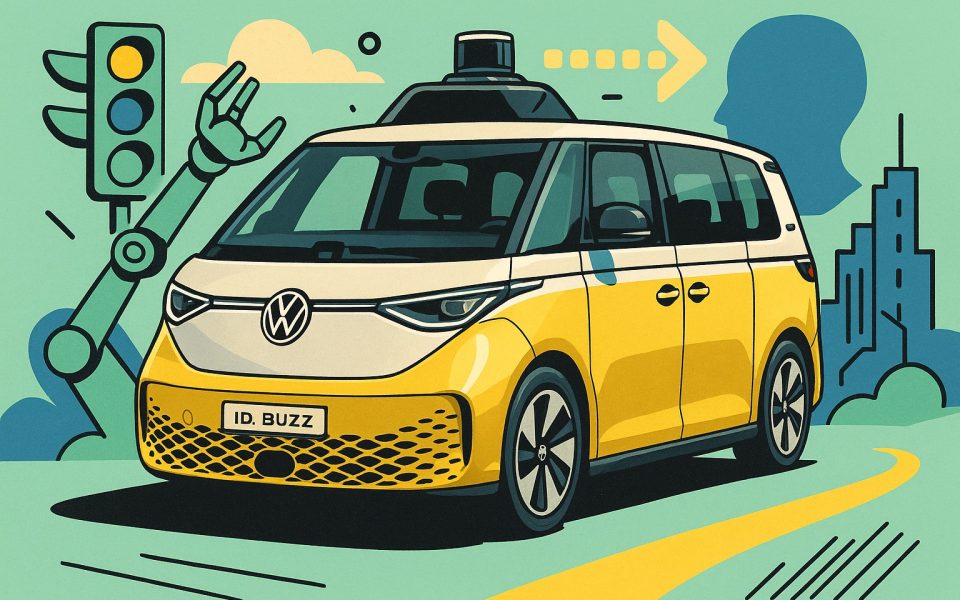 Der VW iBuzz Bulli macht Tesla Konkurrenz