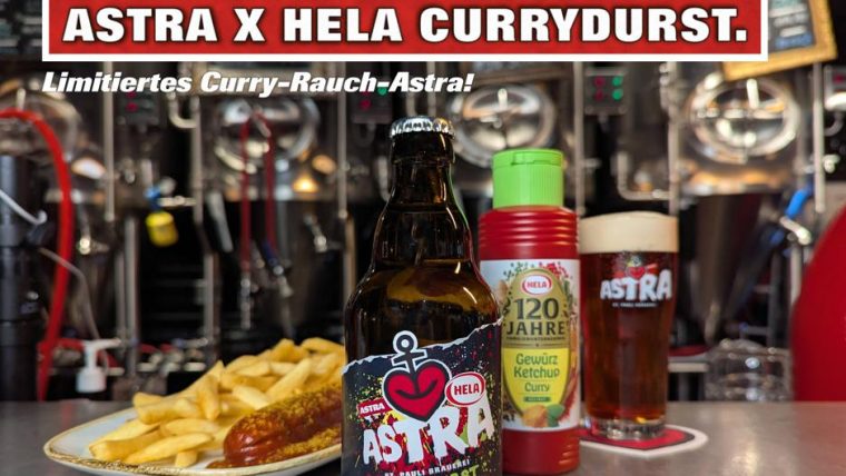 Astra und Hela fusionieren Bier und Currywurst – Currydurst als Marketing-Coup