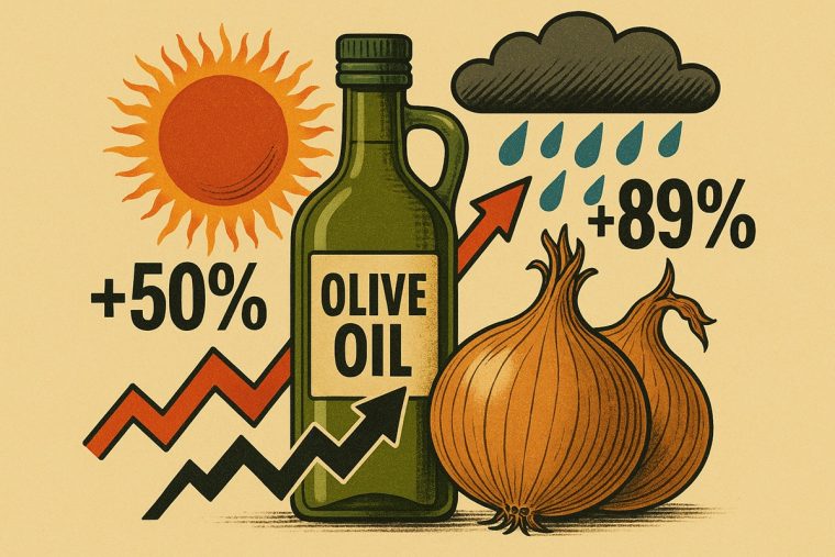 Preis-Schock bei Olivenöl, Reis, Zwiebeln durch Wetter-Wahnsinn: Die Klimainflation ist da